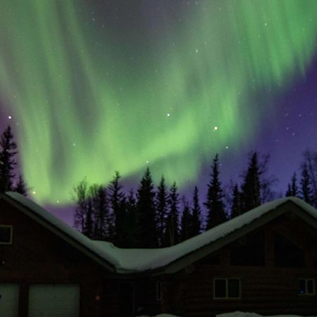 Riverside Log Cabin On-Site Aurora Viewing! North Pole Экстерьер фото