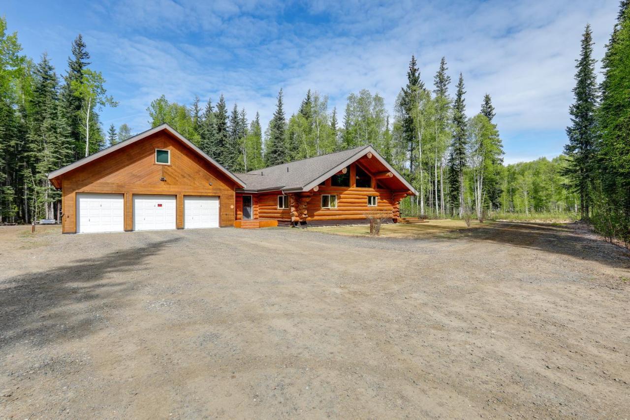 Riverside Log Cabin On-Site Aurora Viewing! North Pole Экстерьер фото